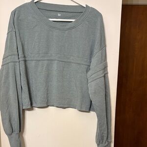 SO Women's Slate Blue Cropped Hoodie